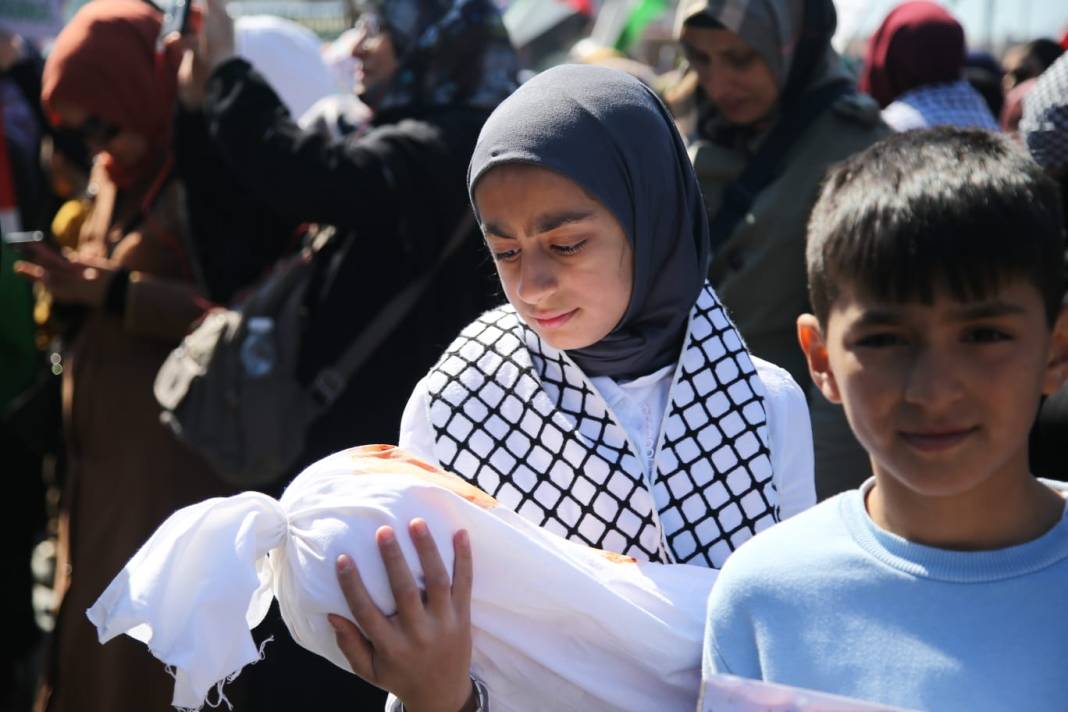 Konya, Gazze için tek yürek! Yürüyüş düzenlendi 4